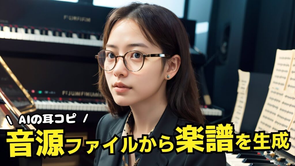 耳コピしてくれるAI😎piano2noteで音源ファイルから楽譜に起こしてもらう方法!