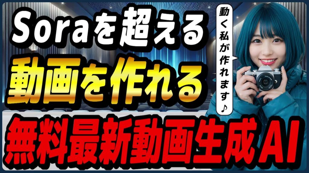【2025年冬】最新無料動画生成AIツール4選!+これから公開予定の動画生成AI3選! ~PixVerse、KLING AI、Hailuo AI、Sora、Veo 2、Movie Genなど~