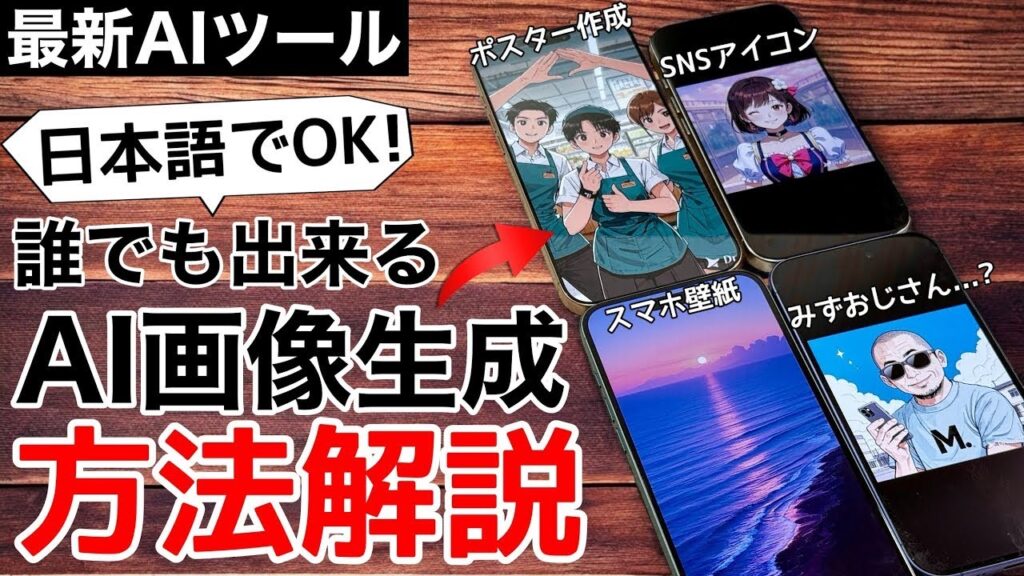 【日本語対応!】新AIツールで画像生成!アイコン、壁紙、ポスターを作成する簡単な方法!時短技例も紹介【Dreamina】