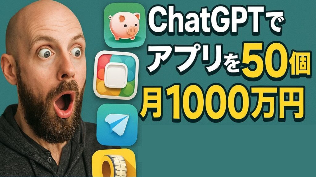 【AIで月1000万！？】ChatGPTを使ってアプリを量産し月1000万円稼ぐ男のストーリー