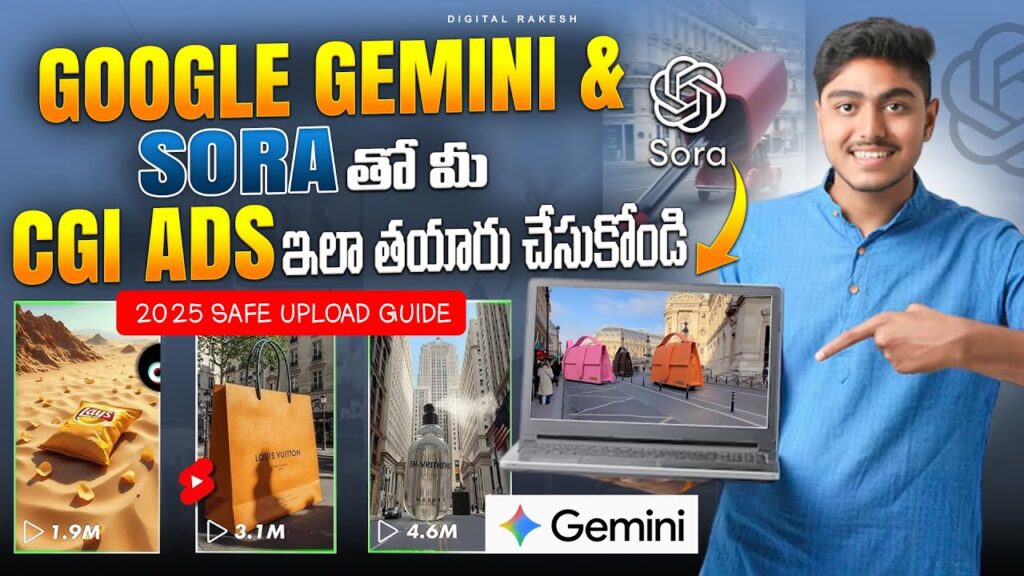 How to Create CGI Advertisement Videos with AI | Make Your Own AI Ad Using Google Gemini & Sora