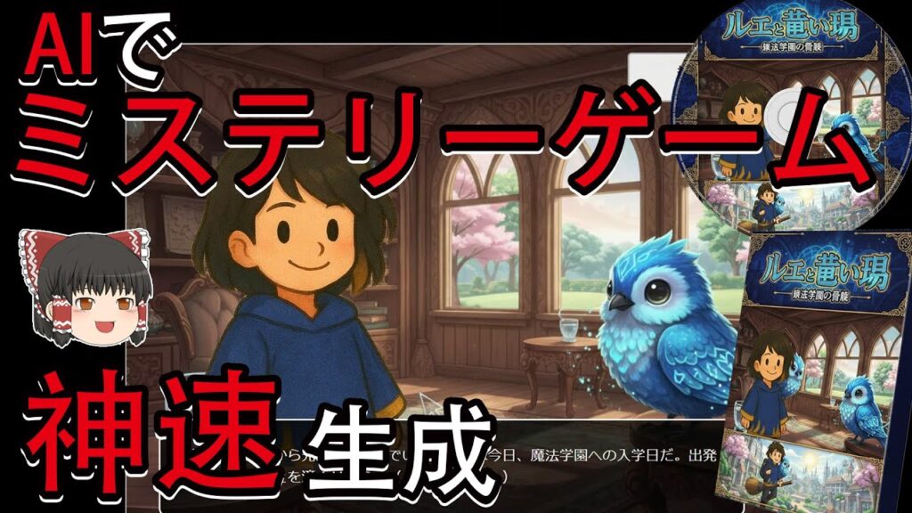 【超初心者向けAIゲーム制作】AIでノベル型ミステリーゲーム爆速生成 & AIプログラミング入門
