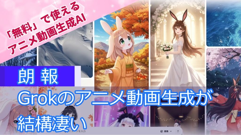 【無料でアニメ動画生成できるGrok】ハイレベルな機能を持ちながら無料でアニメ動画生成ができるAI「Grok」をご紹介します #animon #animonai #grok