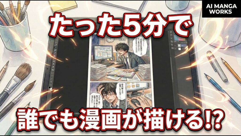 【初心者向け】AIはここまで来た!! ハイクオリティ漫画を5分で描く方法
