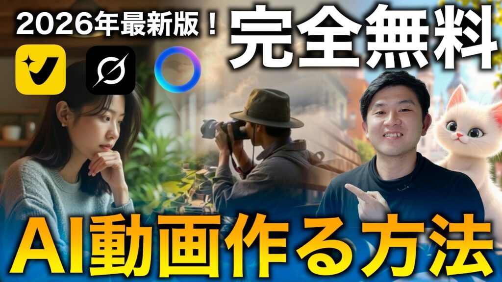 【完全無料】無制限も！今使えるおすすめの動画生成AIサービス３選！動画生成はNano Banana Pro, Google Gemini, ChatGPT, Sora2だけじゃない！