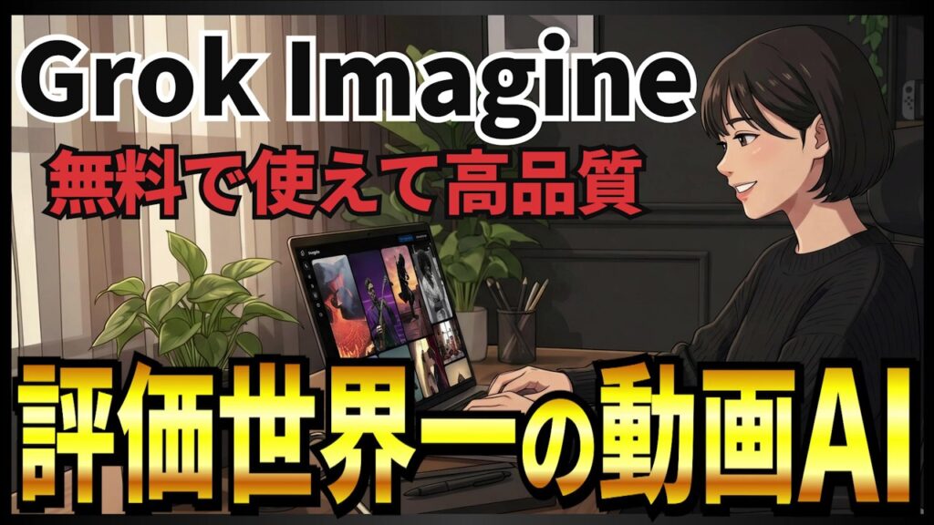 【性能ランキング世界1位】xAIの動画生成AI「Grok Imagine」徹底解説! Sora/Veo級の映像を無料で作る方法!