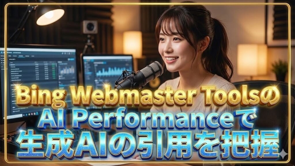 【動画解説】Bing Webmaster ToolsのAI Performanceで生成AIの引用を把握