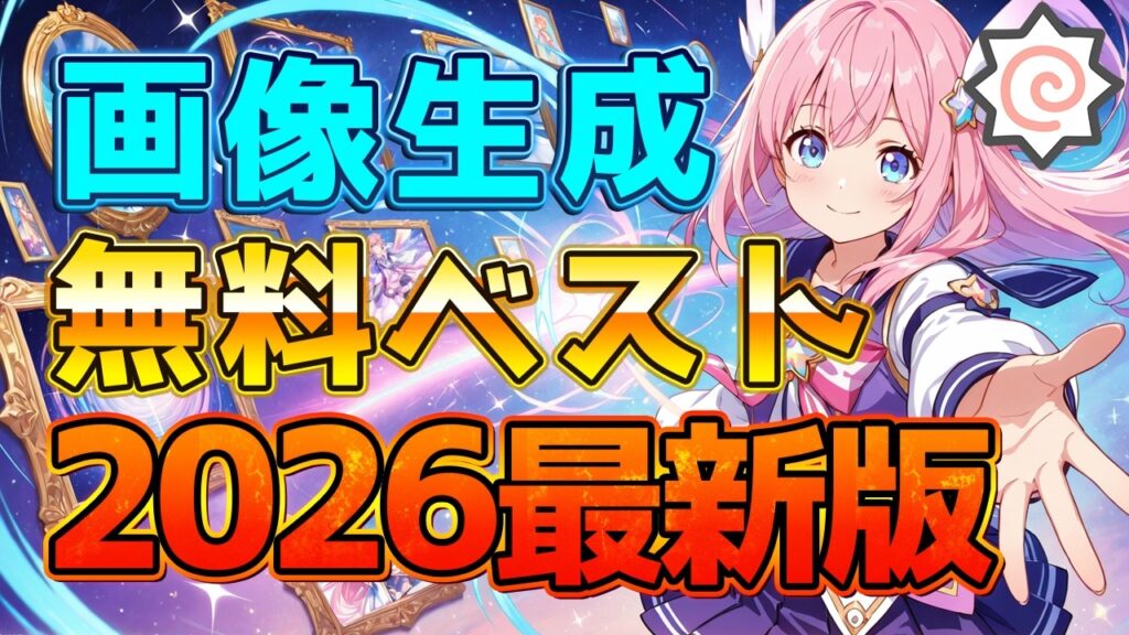 【無料まとめ】2026年最新版|画像生成AI厳選ベスト10!