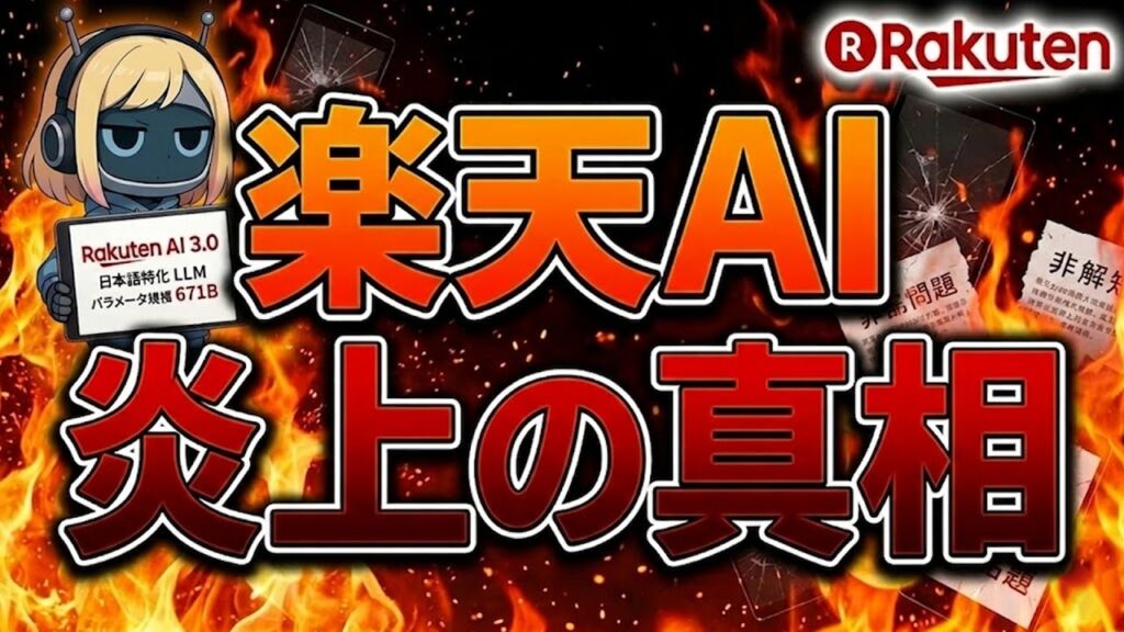 【大炎上】楽天AI 3.0｜DeepSeekを隠した国産AIの全真相