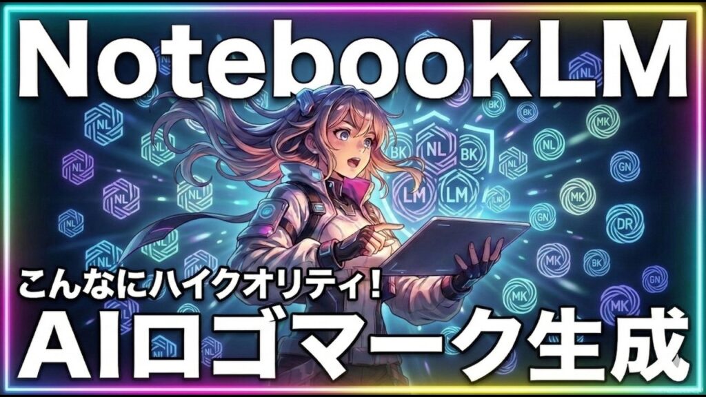 NotebookLMでAIロゴマーク生成の極意!Geminiナノバナナよりも高品質・高速でAIロゴができる驚きの方法を全て公開!【AIスライド応用技】