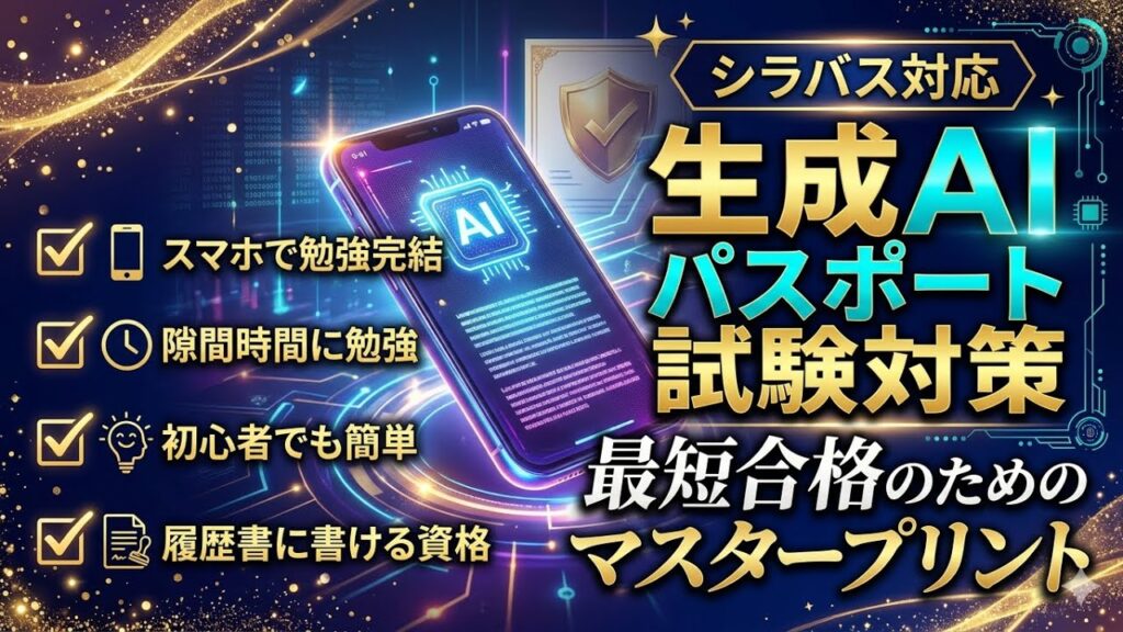 生成AIパスポート試験 最短合格ガイド