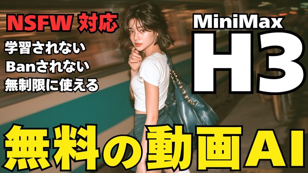 【無料＆無制限＆叡智OK！】最新の動画生成AI「Minimax H3」がSeedance並みの性能なのに誰でも使えて最強です。